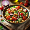 Mediterranean Chickpea Salad For One Person