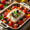 Mediterranean Fish Casserole For One Person