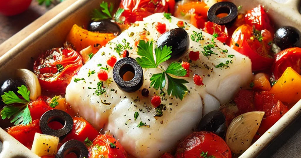 Mediterranean Fish Casserole For One Person