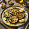 Mediterranean Roasted Eggplant For One Person